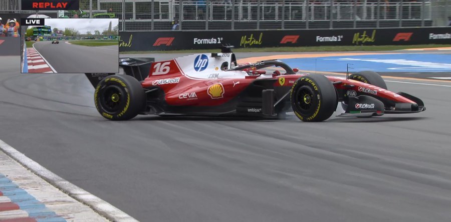 F12026F1加拿大大奖赛CharlesLeclerc 勒克莱尔在比赛最后阶段