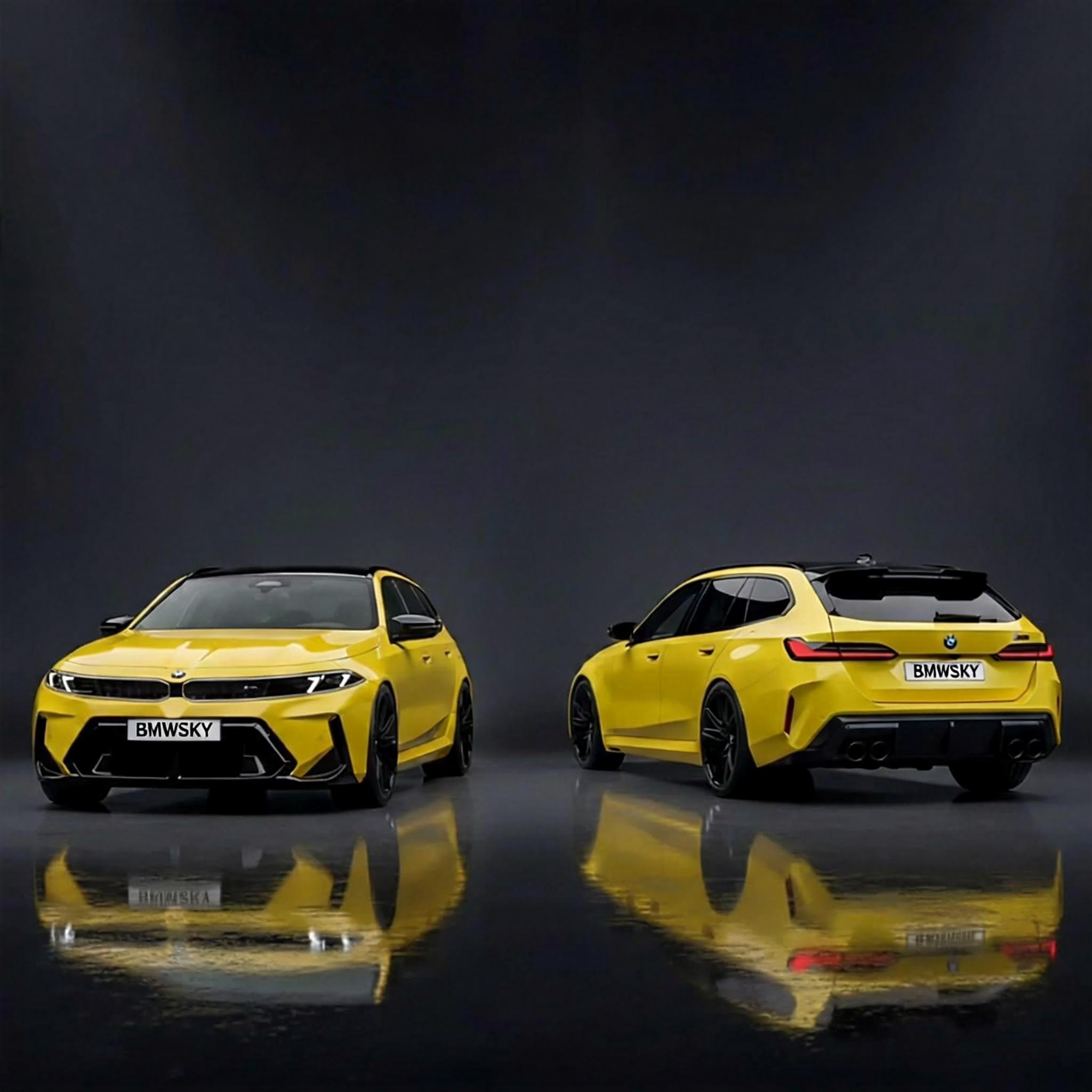 宝马M5 Touring中期改款的谍照曝光，一款走经典运动路线，保留了辨识度极高