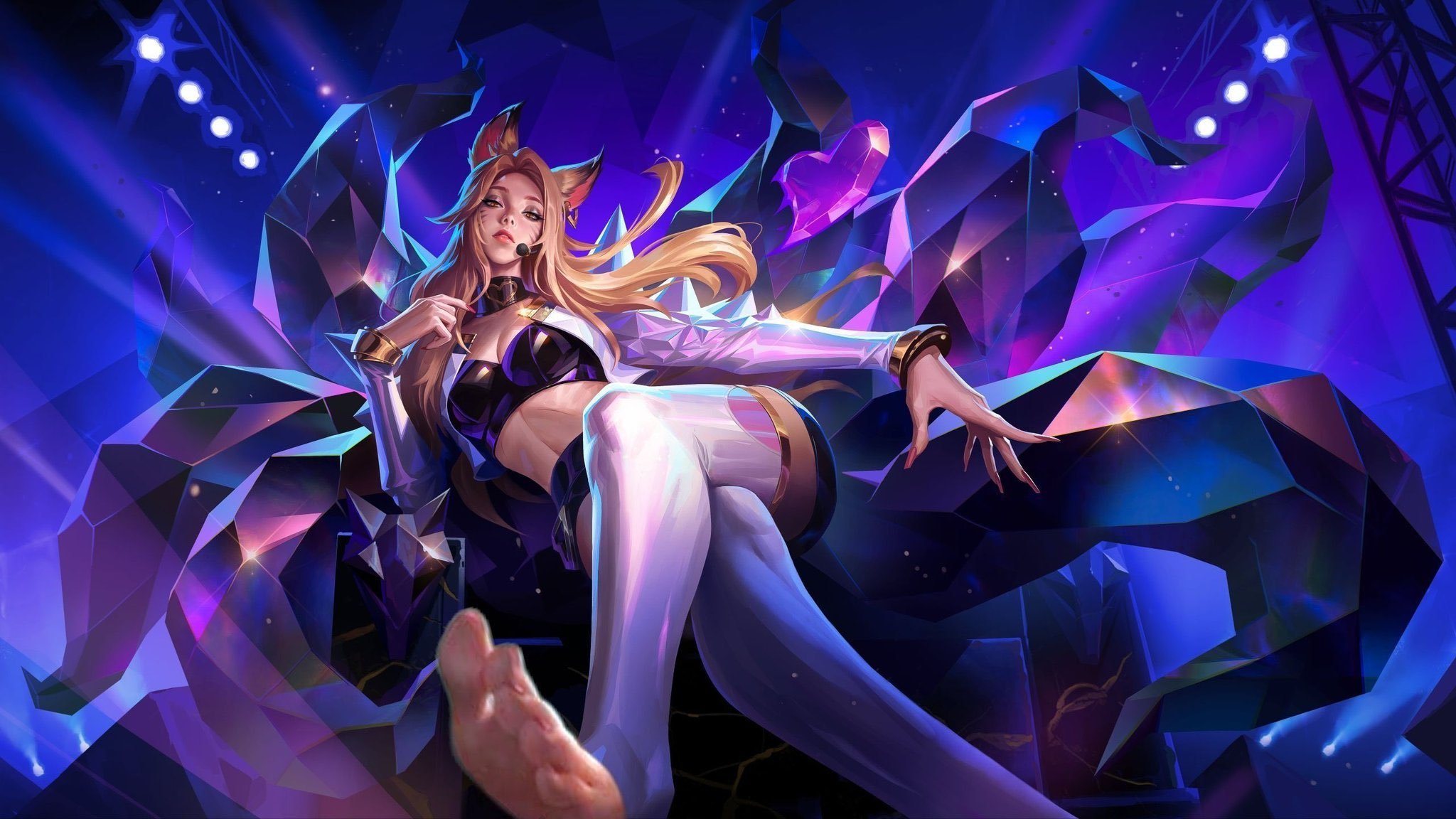 外服玩家制作了新的KDA 阿狸原画，表示这样销量会暴涨！