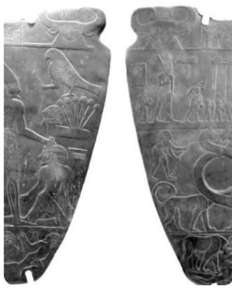 那尔迈调色板
那尔迈调色板作为埃及考古史上的重要文物，具有极其重要的历史和文化价