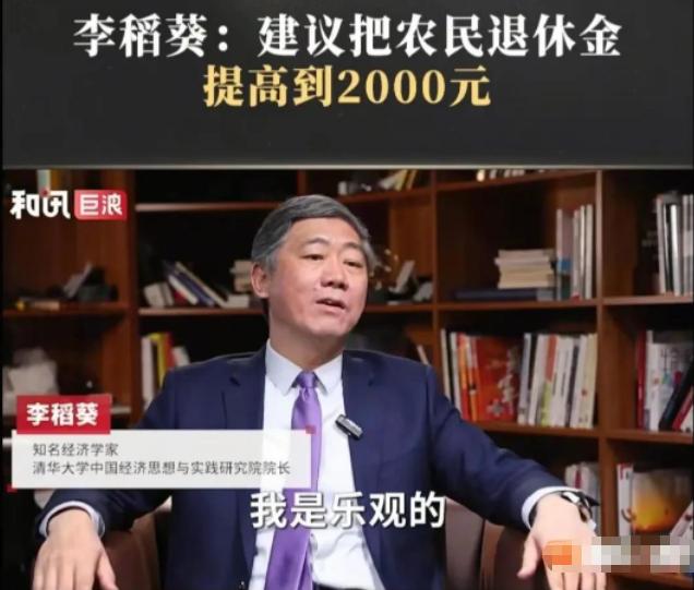 清华教授李稻葵把话挑明了，坚决反对农村养老政策无限拖延。
 
当年那些扛着锄头交