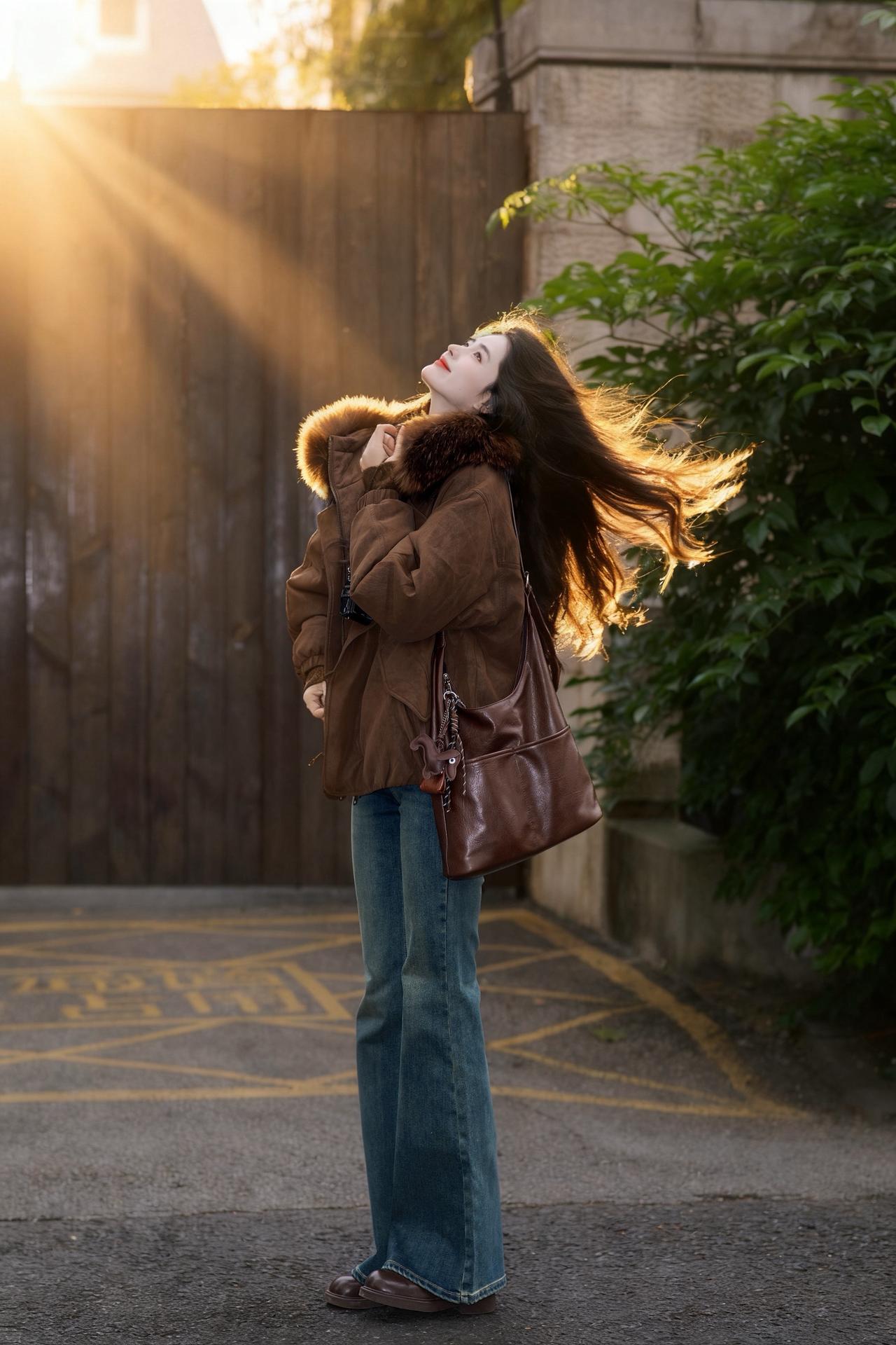 看，她在发光诶～每日穿搭 秋冬外套