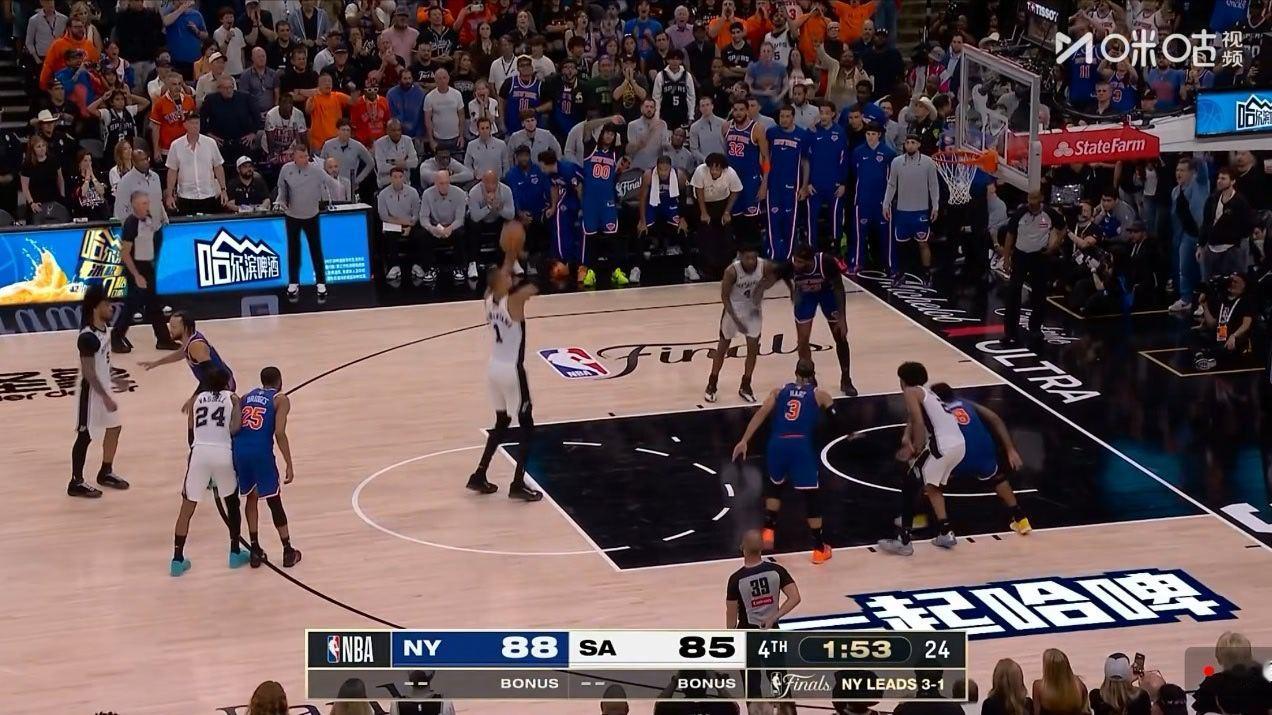 直接颁奖吧，累了马刺vs尼克斯NBA
