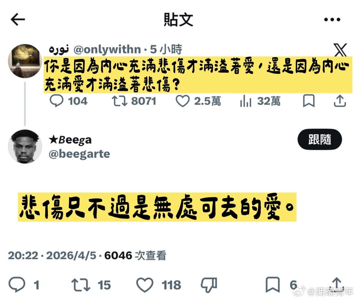 “悲伤只不过是无处可去的爱” 