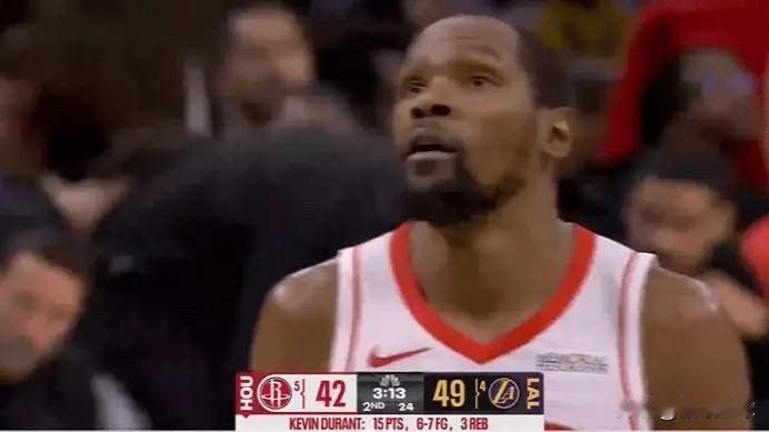 绝地反扑！火箭轰出12-0超级冲击波，杜兰特带队死咬湖人只差3分

火湖G2的赛