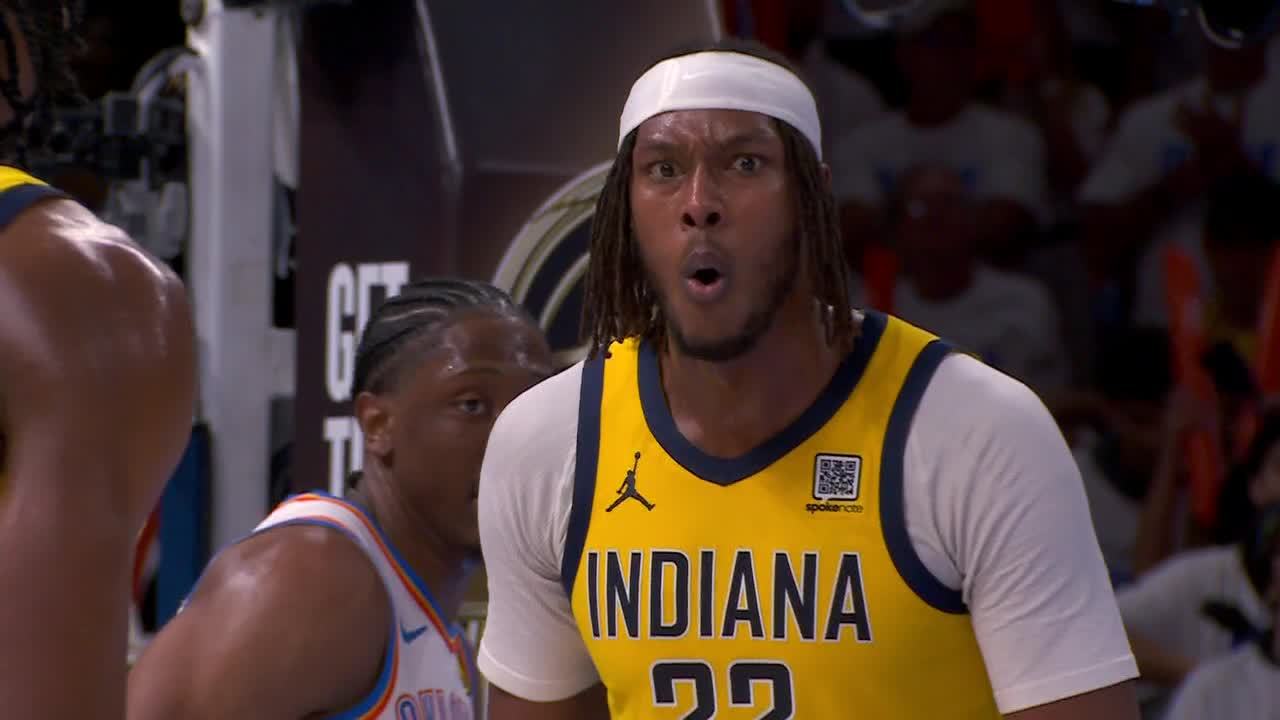 难搞啊！都被防懵圈了吧！[允悲]NBA总决赛步行者vs雷霆 ​​​