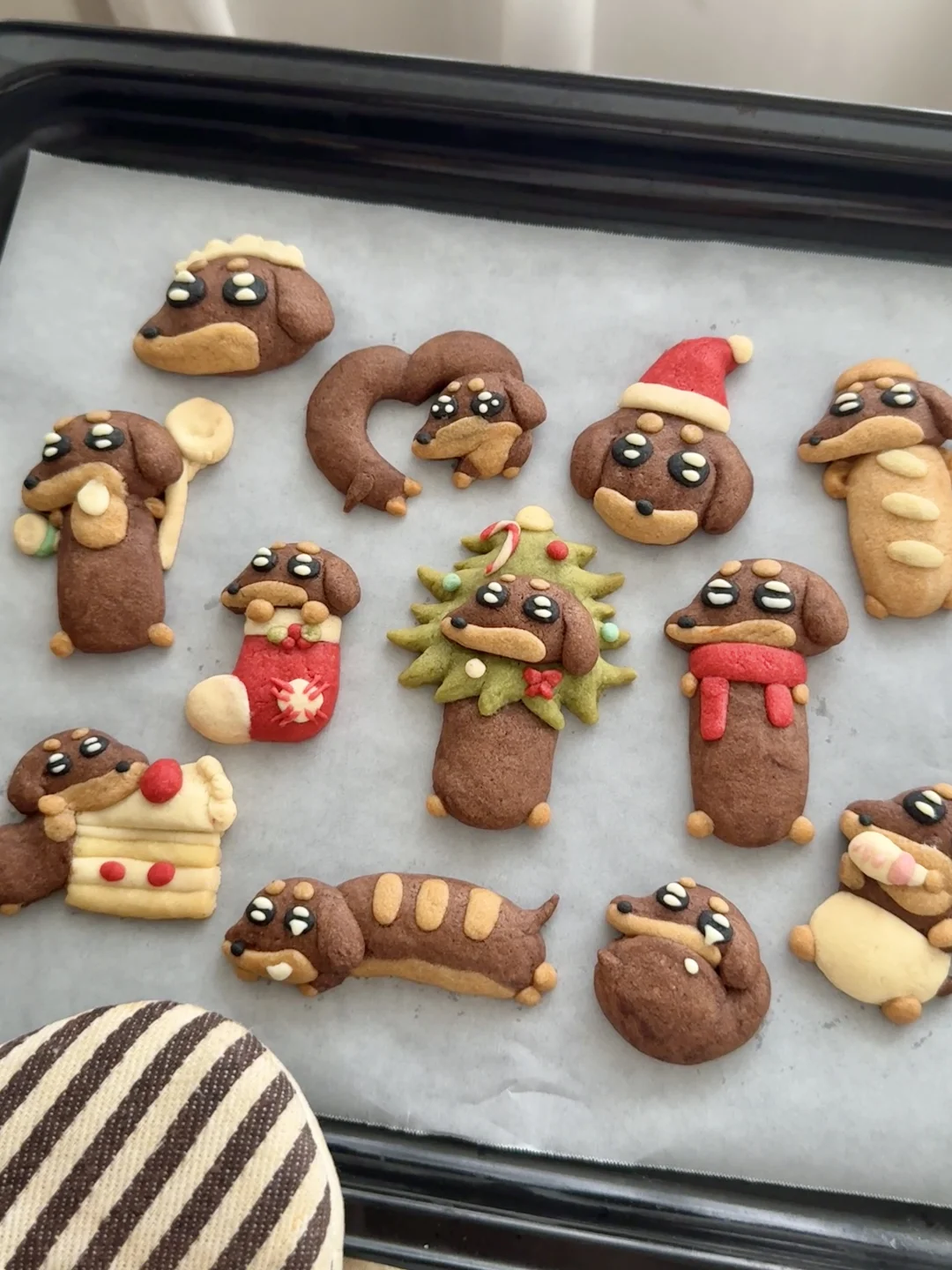 👩🏻‍🍳冬天在家烤腊肠点心cookie