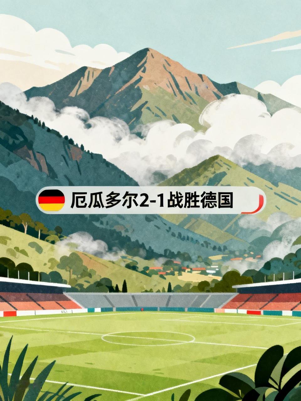 答案本应是不能。然而昨晚，厄瓜多尔以2 - 1的比分战胜了德国，这一结果与德国的