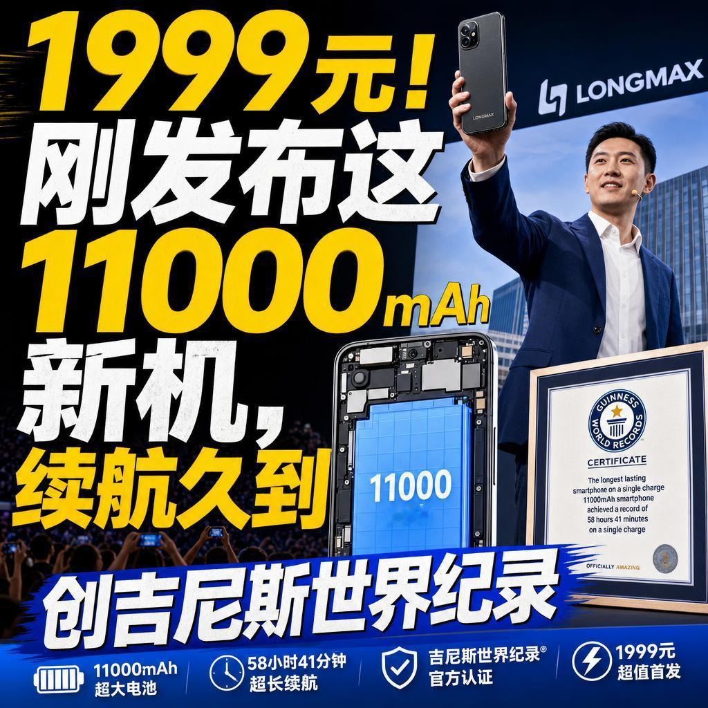 当所有手机厂商都在卷AI、卷影像的时候，荣耀却反其道而行，把一块电池做到了创吉尼