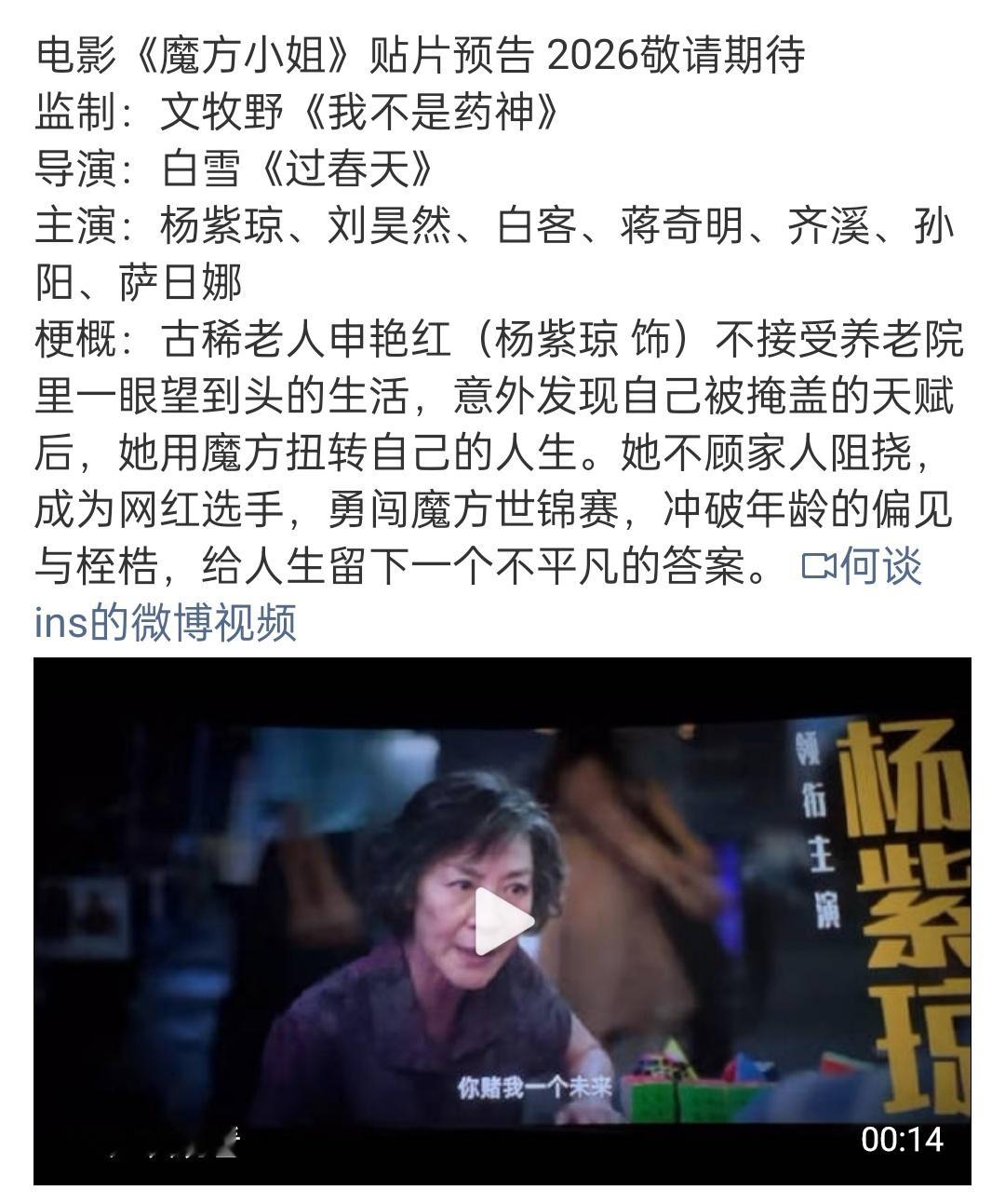 这名字我一开始还以为是什么奇幻电影，结果是真的玩儿魔方