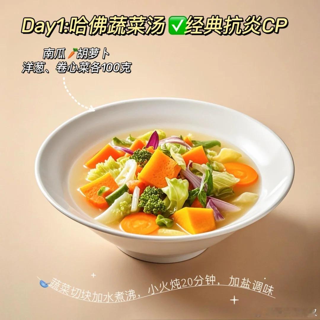 6款抗炎蔬菜汤，清爽低卡高营养 ​​​