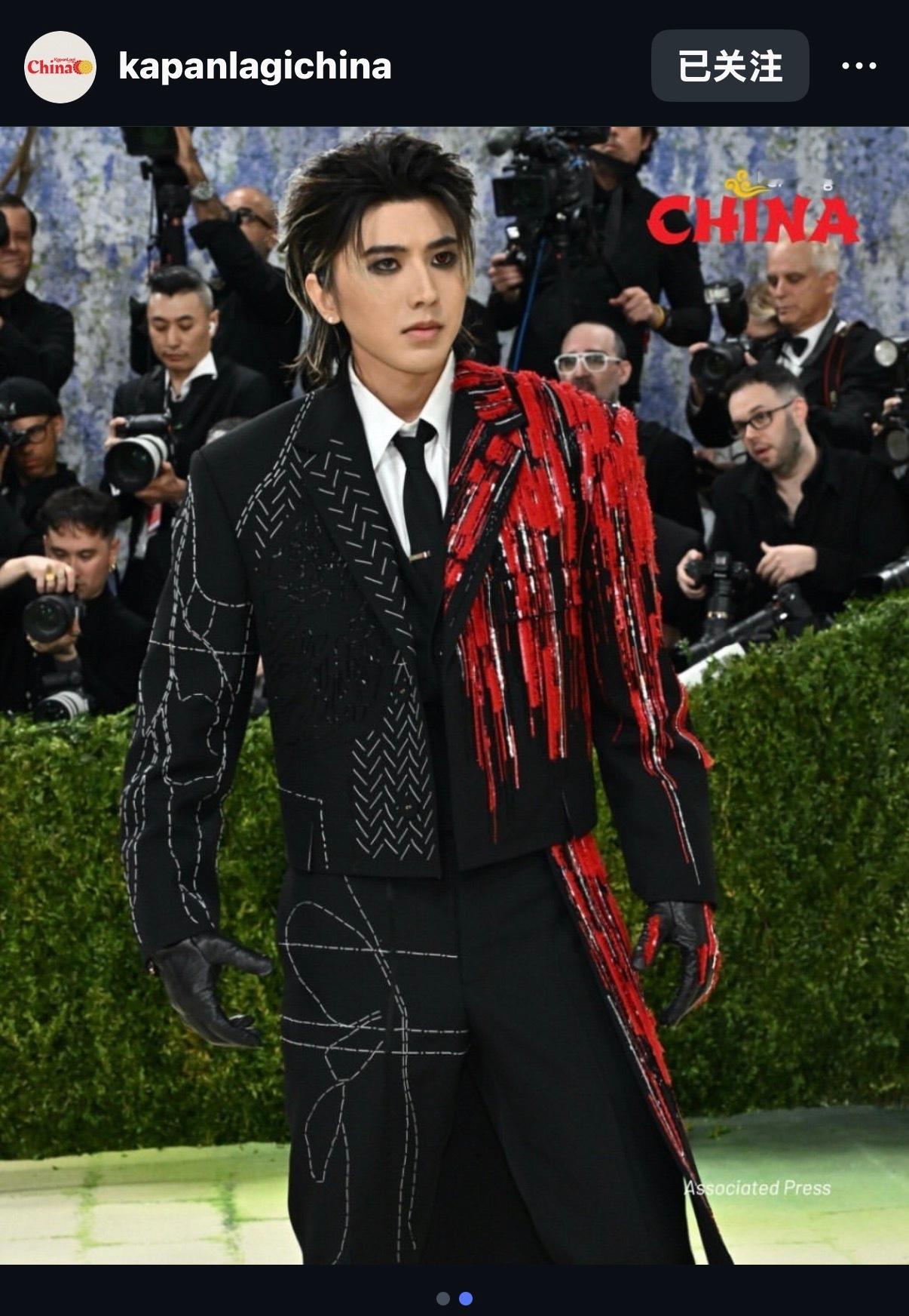 metgala 蔡徐坤metgala红毯 【Kapanlagichina】蔡徐坤
