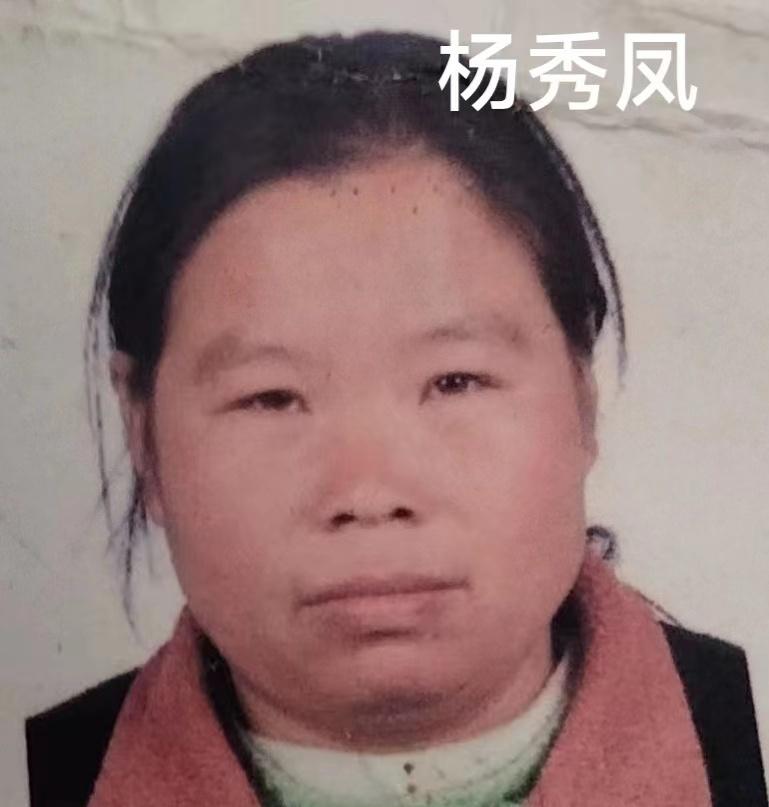 寻1967年生2005年失踪河南省南阳市卧龙区陆营镇 杨秀凤，女。患精神疾病，眼