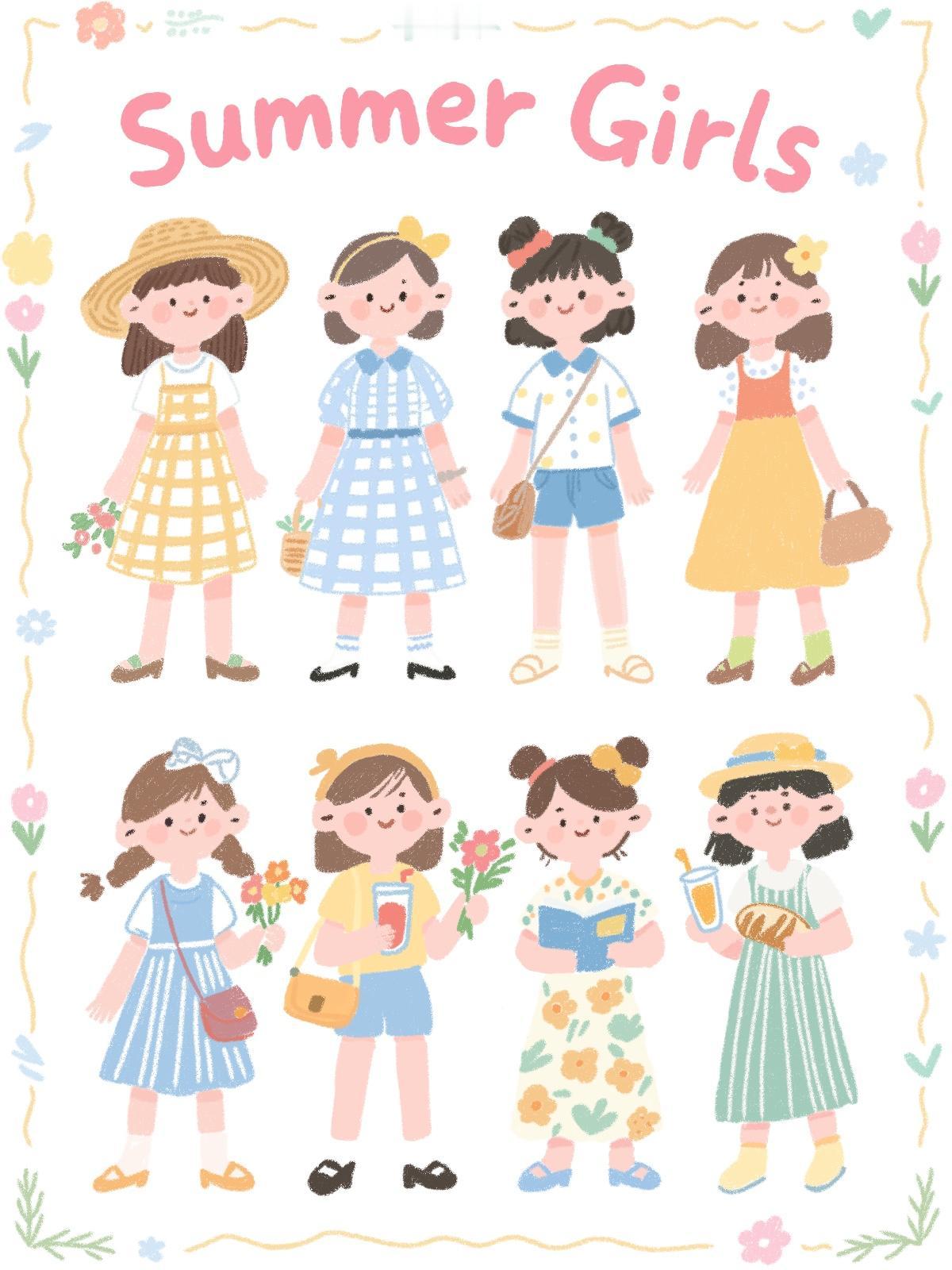 夏日少女穿搭指南，甜美可爱，清新自然！🌞👗💐