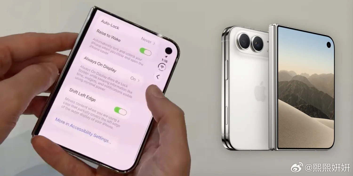博主Nicholas LeLoux在真机上手体验iPhone Duo时，深挖了系