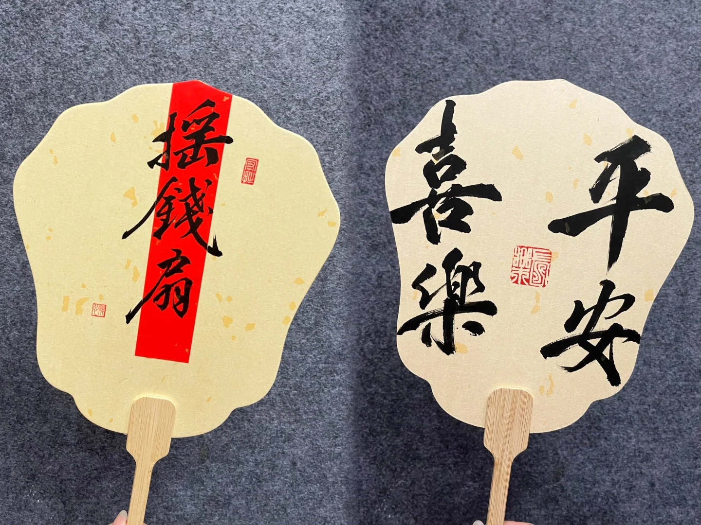 分享一波好看的双面创意手绘团扇