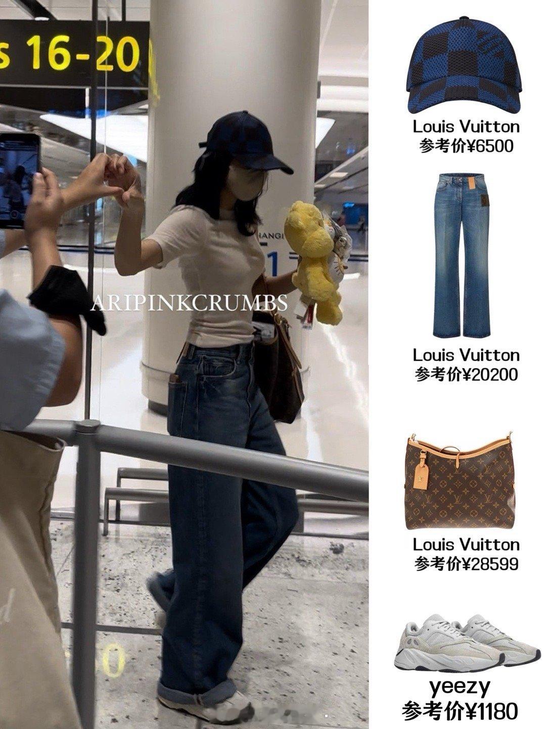 #LISA[超话]# Lisa新加坡到达，含Lv量过高，难道是要代言了吗，该说不