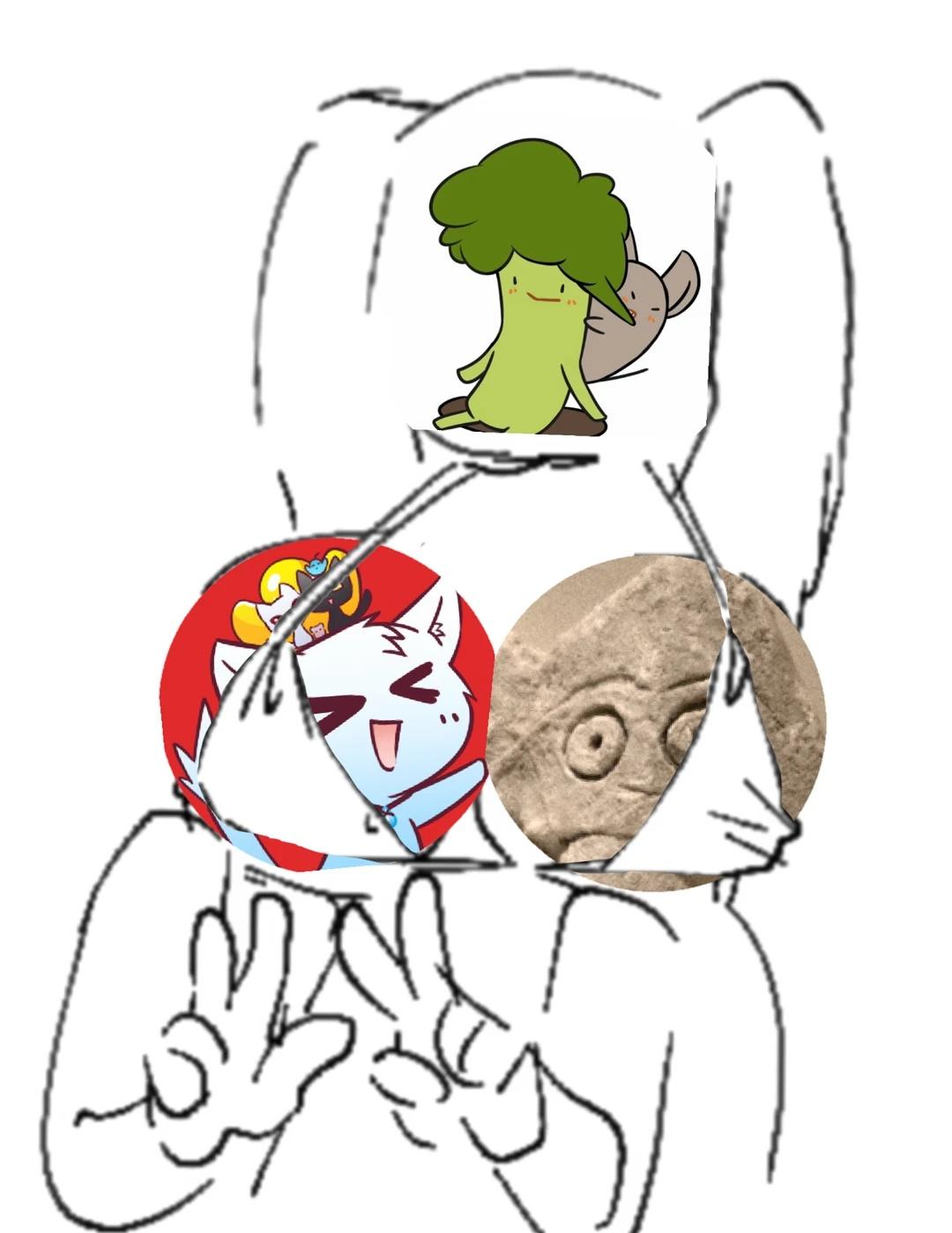 只是觉得好笑，于是p了这个()
图片仅供娱乐  老累 花椰菜