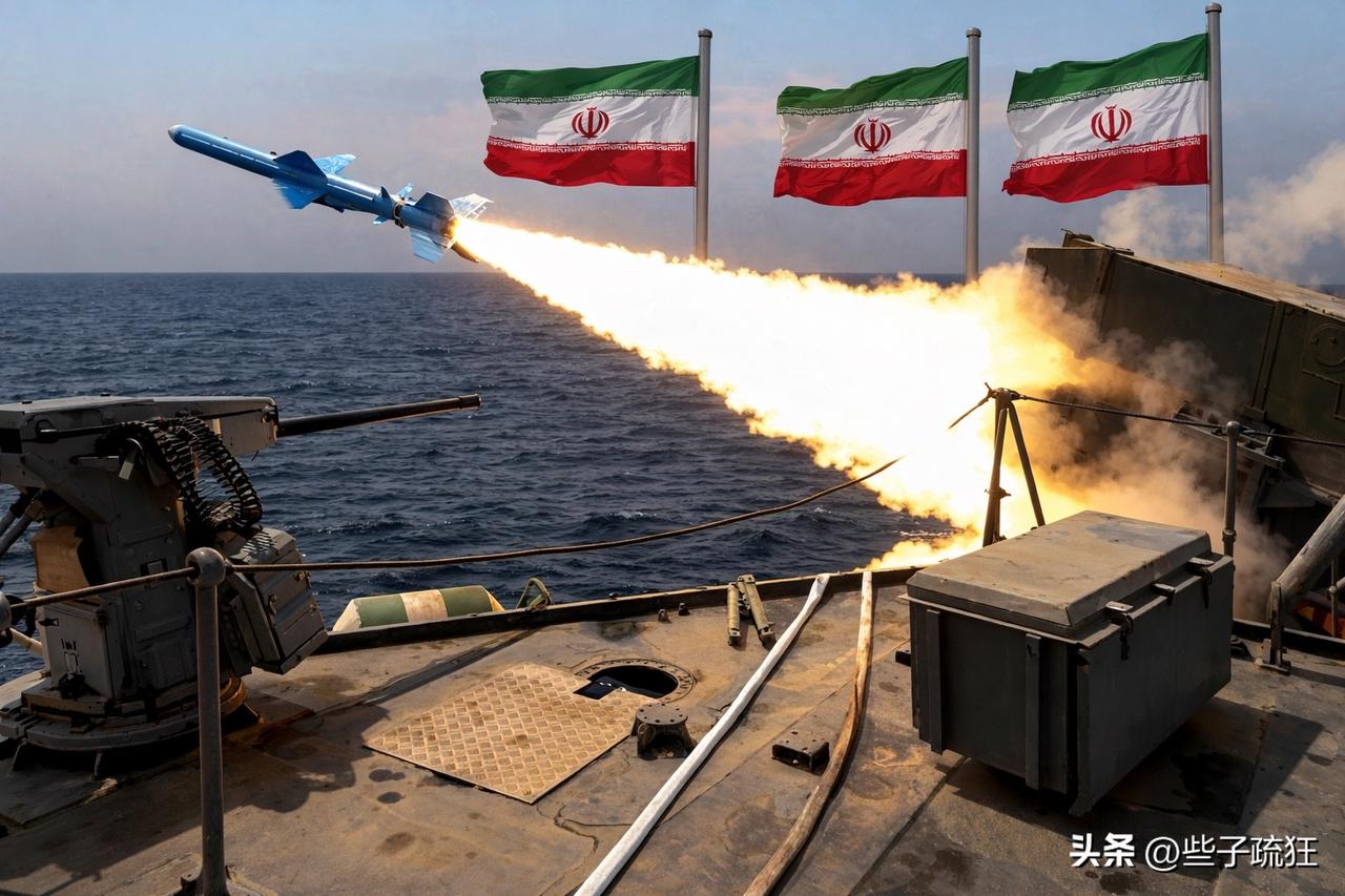 突发新闻：伊朗伊斯兰革命卫队称，一艘美国军事海运司令部（MST）作战支援舰艇遭到