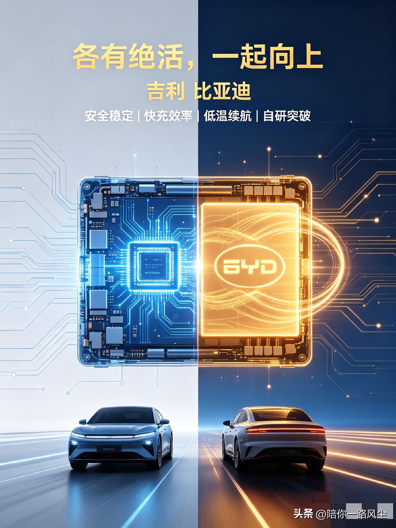 “国家的栋梁”！吉利和比亚迪的电池谁更强？依我看是各有绝活，国产新能源正在一起变