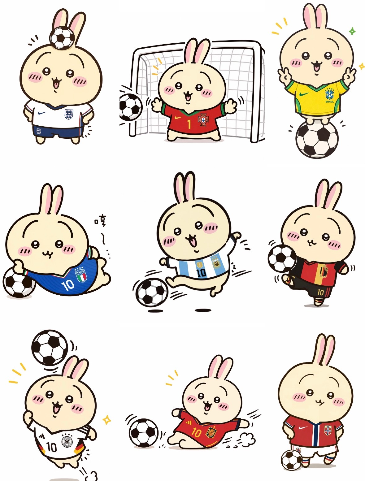体育生乌萨奇申请出战世界杯 ⚽这个黄毛兔子应该很能跑！夏日企画吉伊卡哇灵感共创动