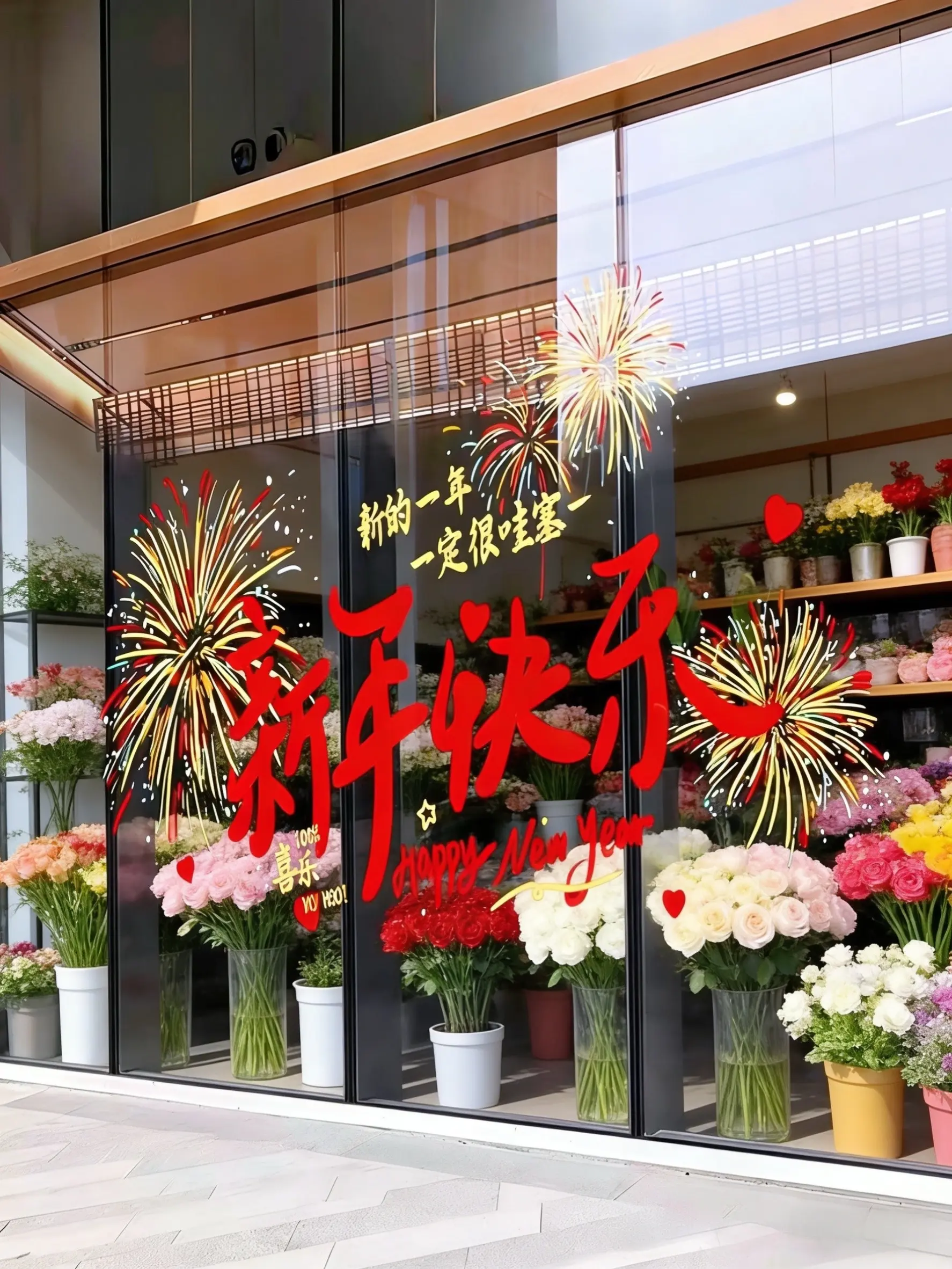窗花 窗花贴纸 新年氛围感
