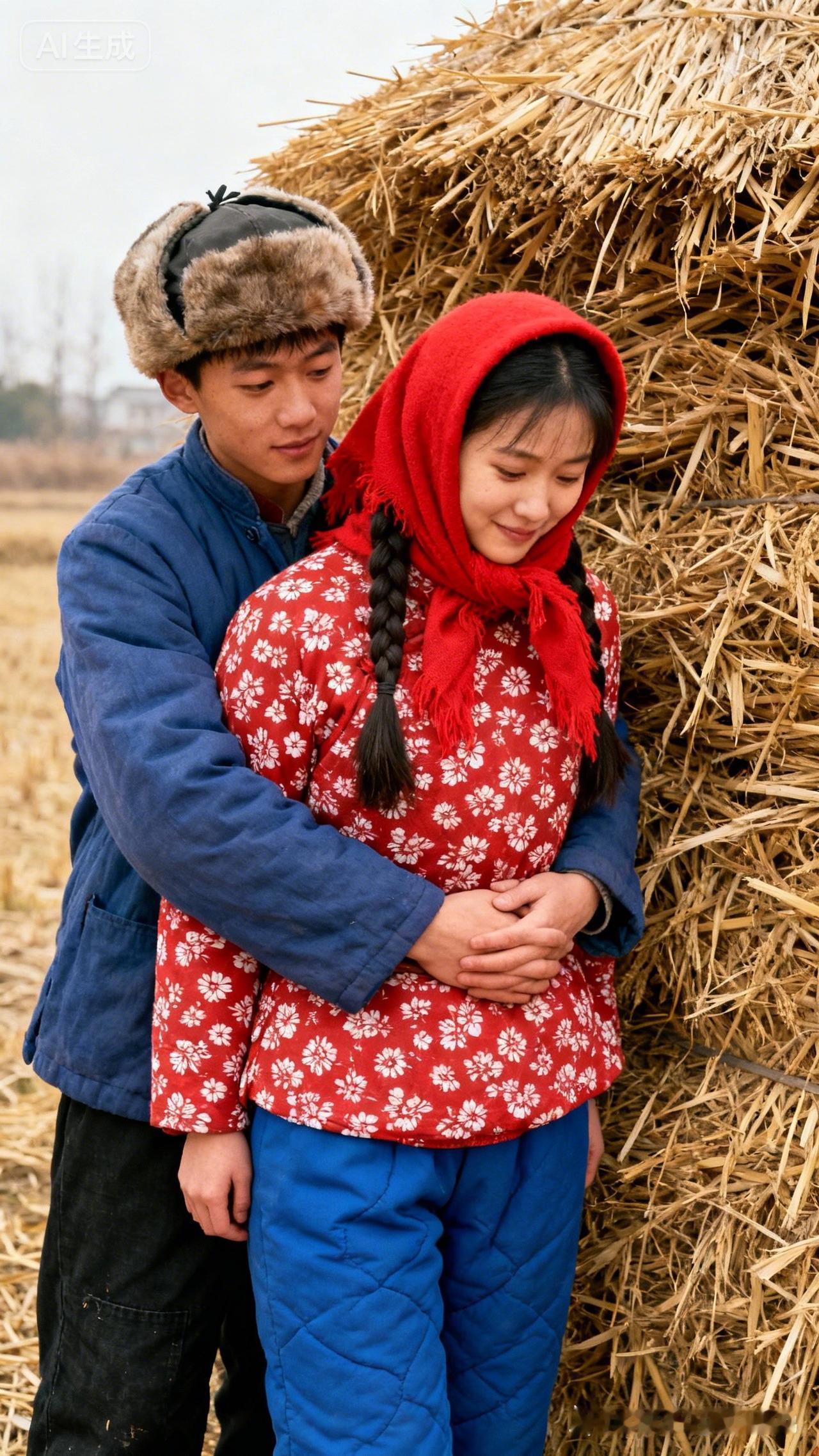 冬日暖阳下的甜蜜拥抱，暖心瞬间定格！