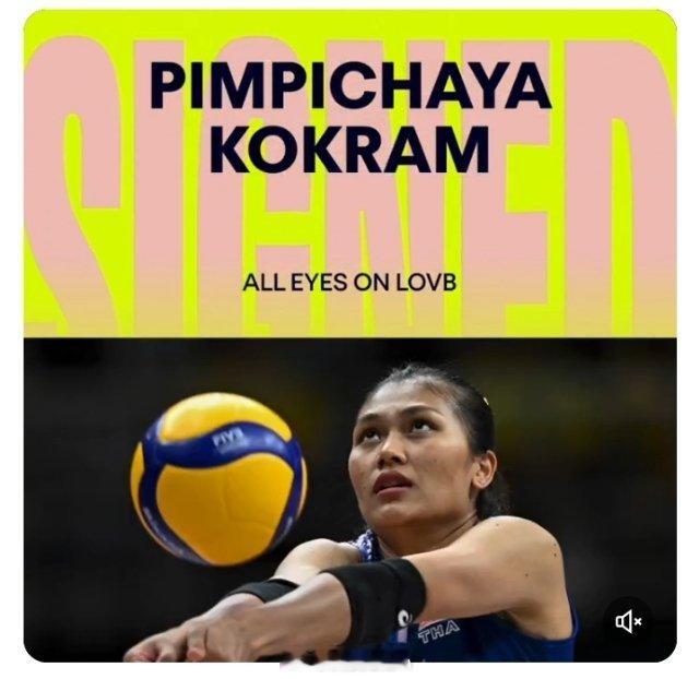 女排美国女排联赛 LOVB：欢迎平皮查亚·科克拉姆！🇹🇭平皮查亚是一位来自泰