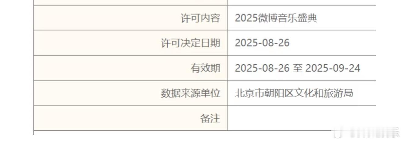 2025年微博音乐盛典定档9月24日拟邀阵容：张杰、张碧晨、于文文、汪苏泷、周传