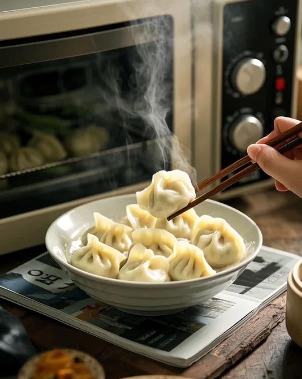 女生在公司微波炉加热速冻饺子走红，网友三派吵翻：

有人说这是精致省钱的独立生活