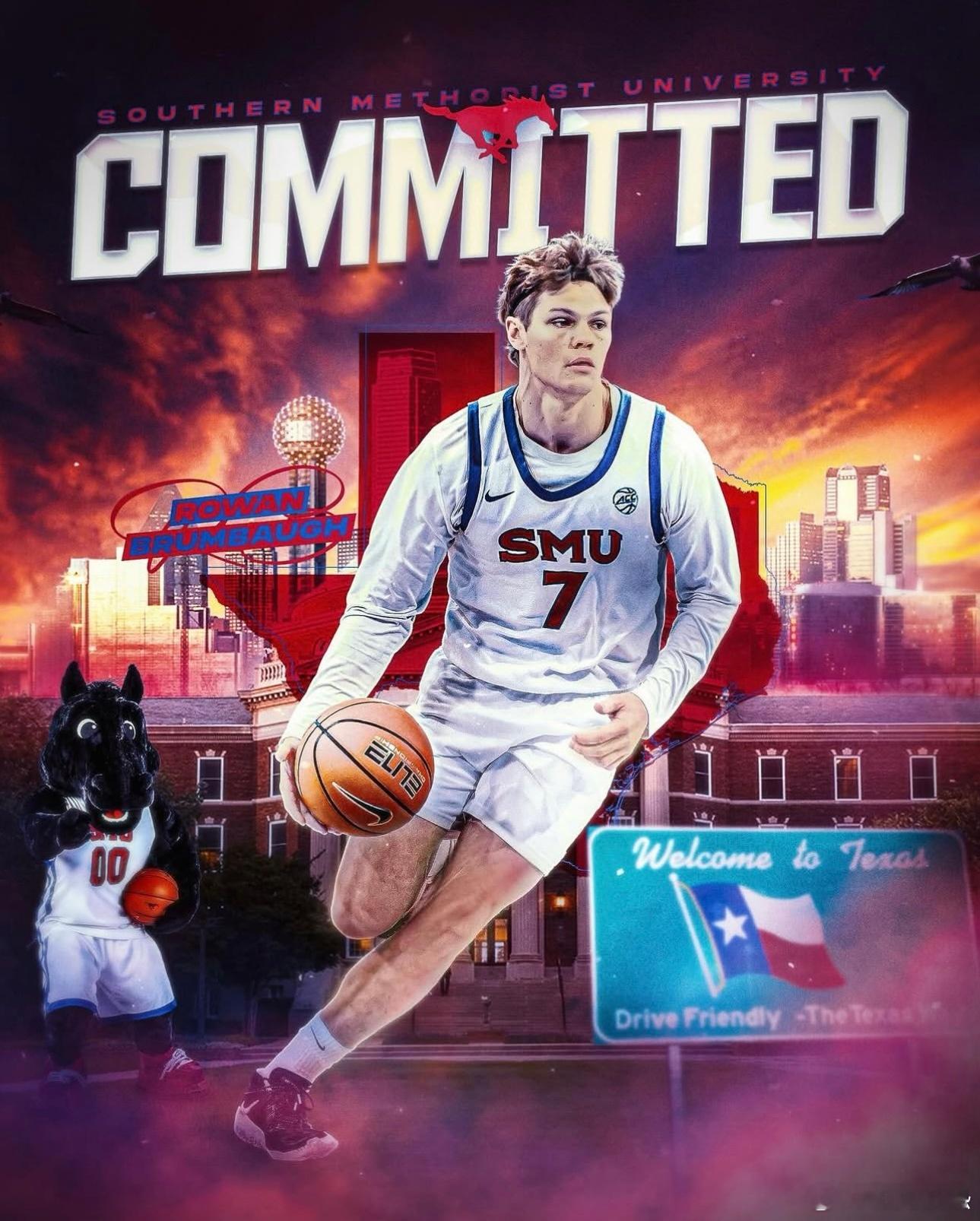 ncaa转学市场 择校Rowan Brumbaugh（杜兰） ➡️ SMUEli