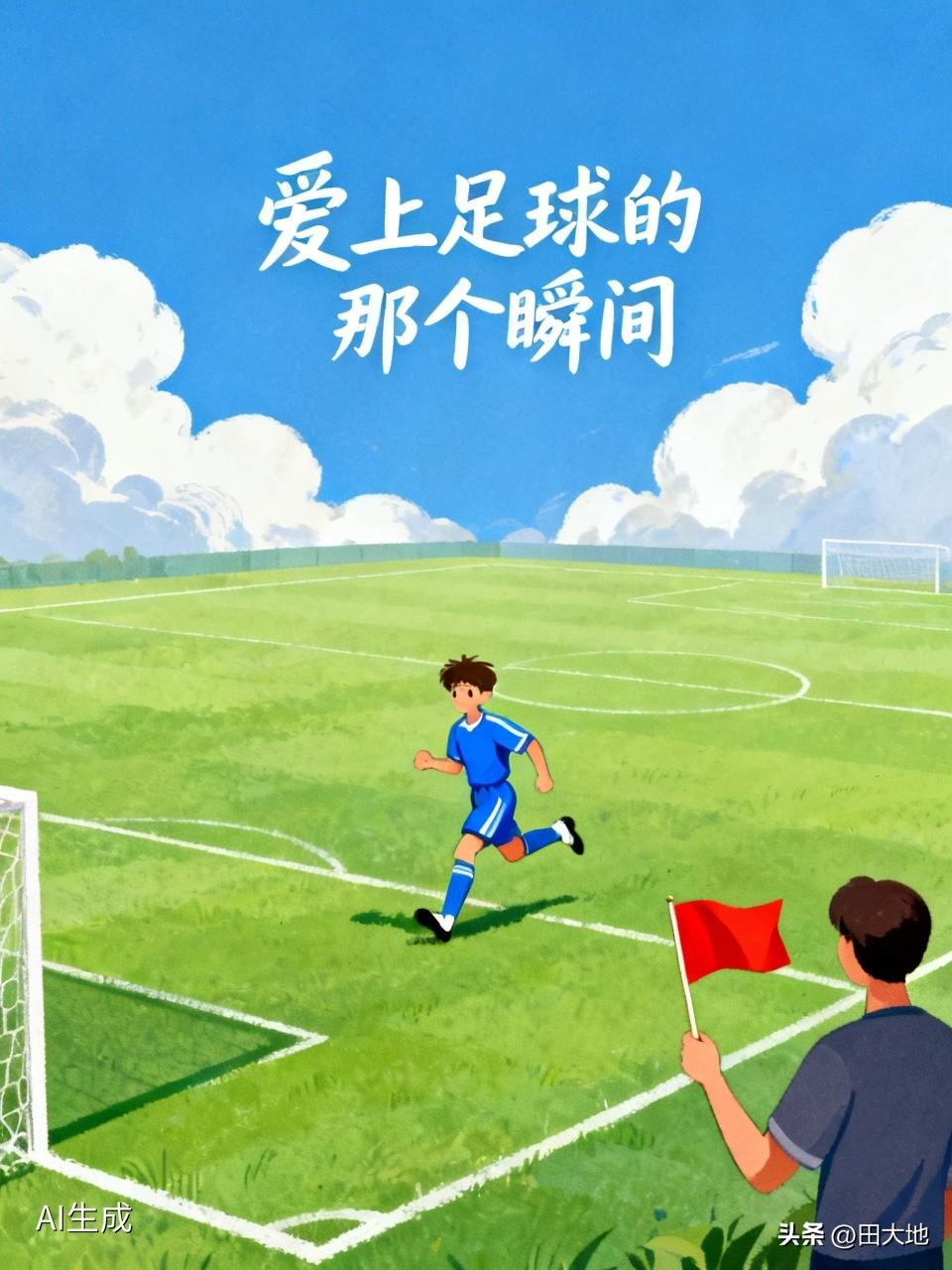 有一次路过足球场，看见儿子和他的小伙伴在球场奋力拼搏，虽然汗流湿透衣背，少年不知
