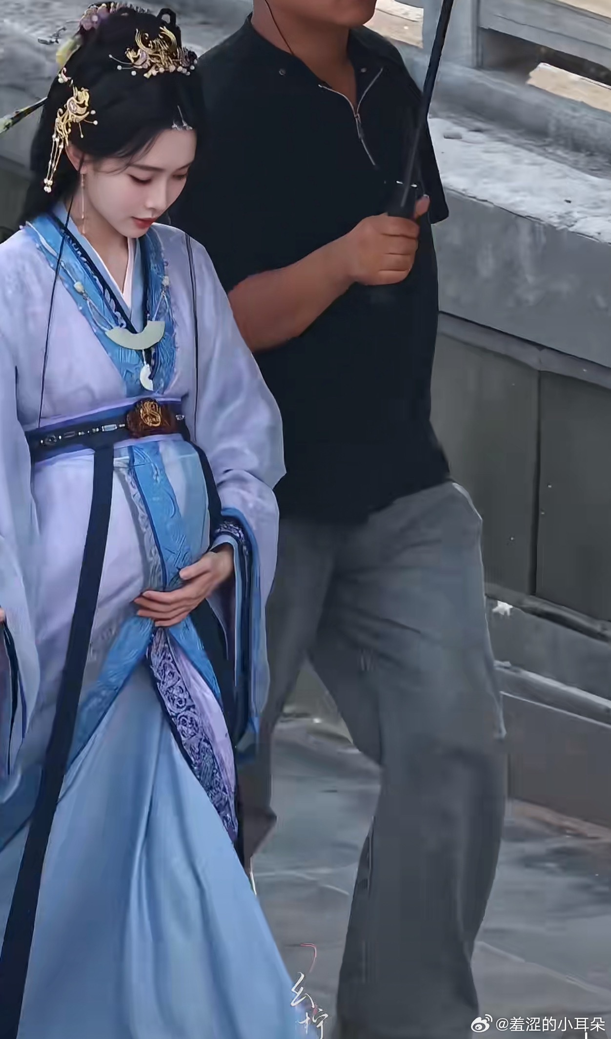 将门独后演到女主怀孕的剧情了，这是不是孟子义第一次演大肚婆的戏？ 