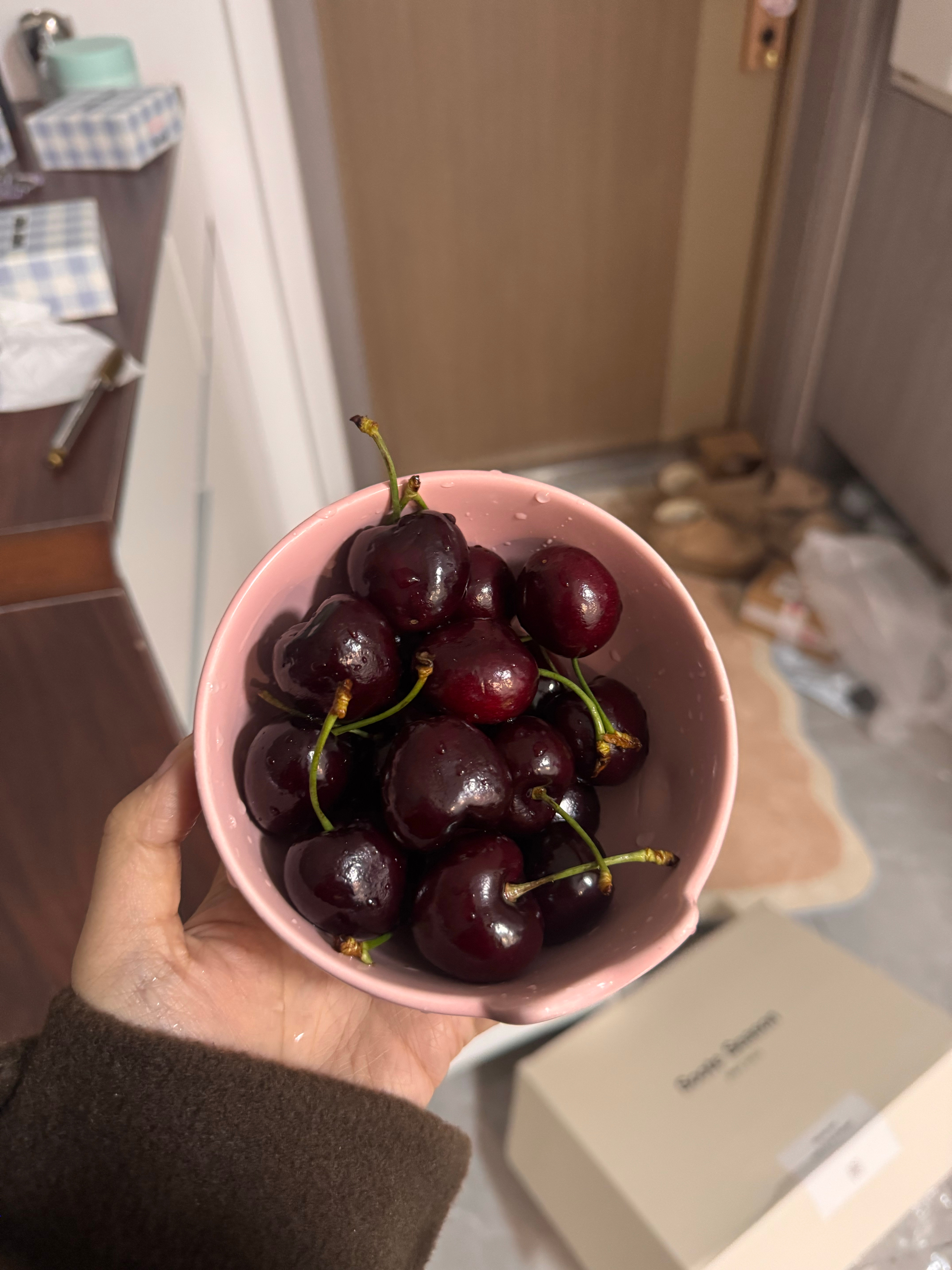 冬天的第一碗车厘子🍒 