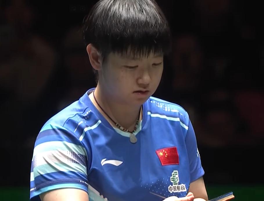 吓死我了！孙颖莎启动慢，
开局失误比较多，

德国老将米特兰姆4:2开局，
不过