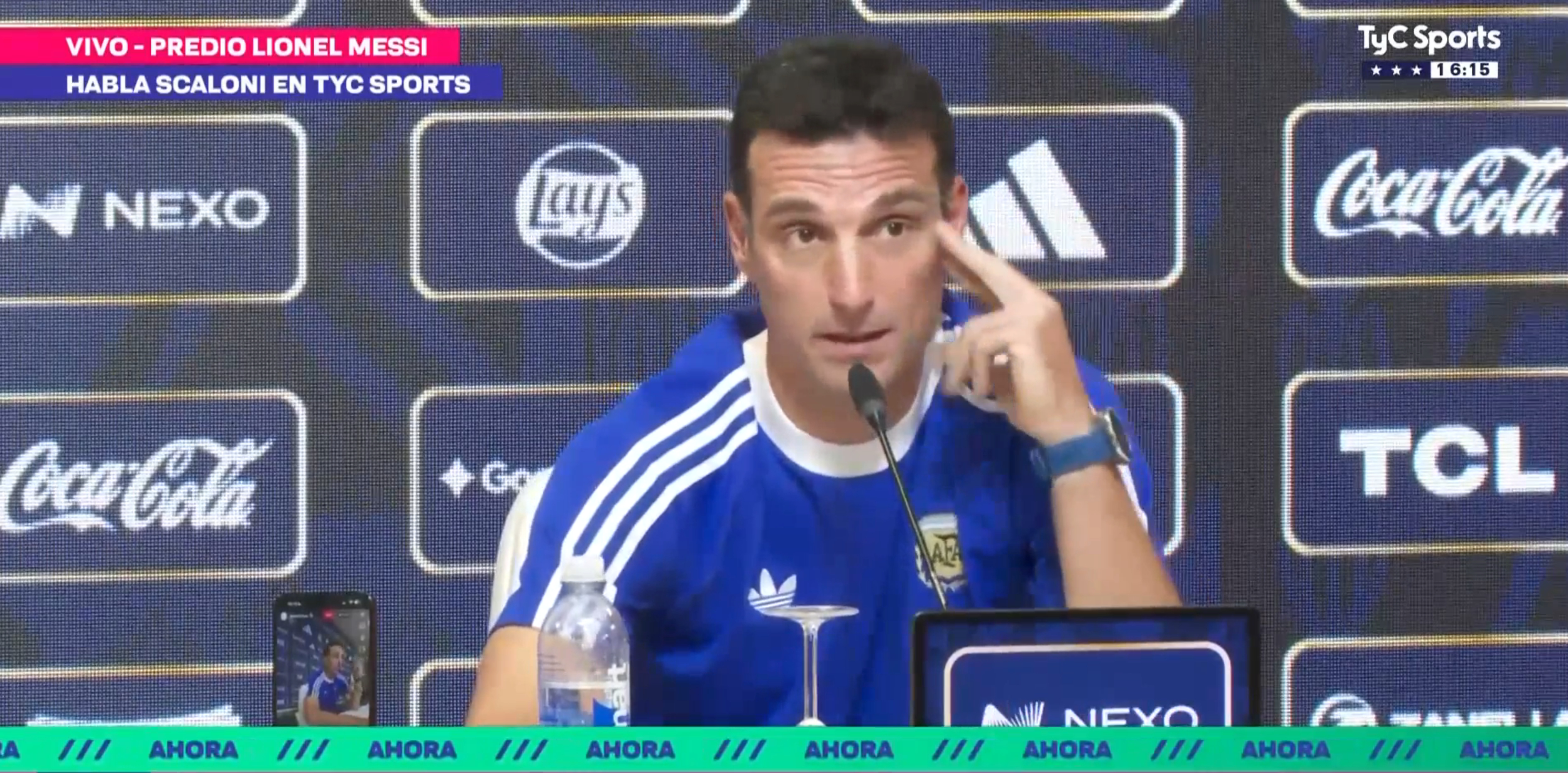 赛前新闻发布会斯卡洛尼被问梅西尚未确定参加世界杯：“这个问题更应当由他本人来回答