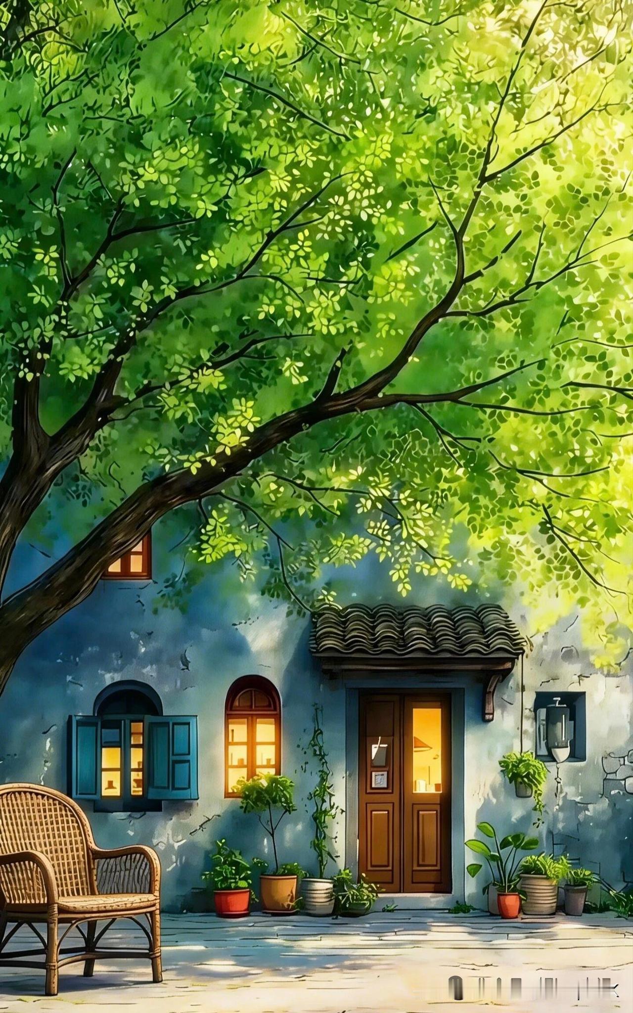 《夏日题悟空上人院》
——唐·杜荀鹤
三伏闭门披一衲，
兼无松竹荫房廊。
安禅不