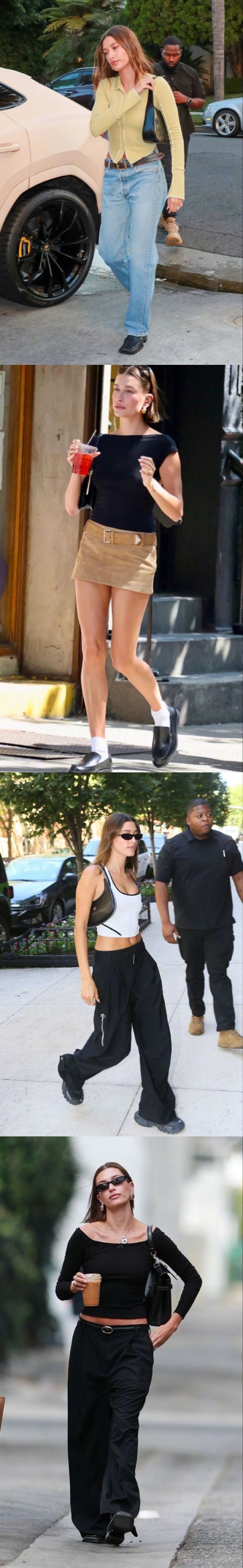 Hailey Bieber  赛级白女穿搭 