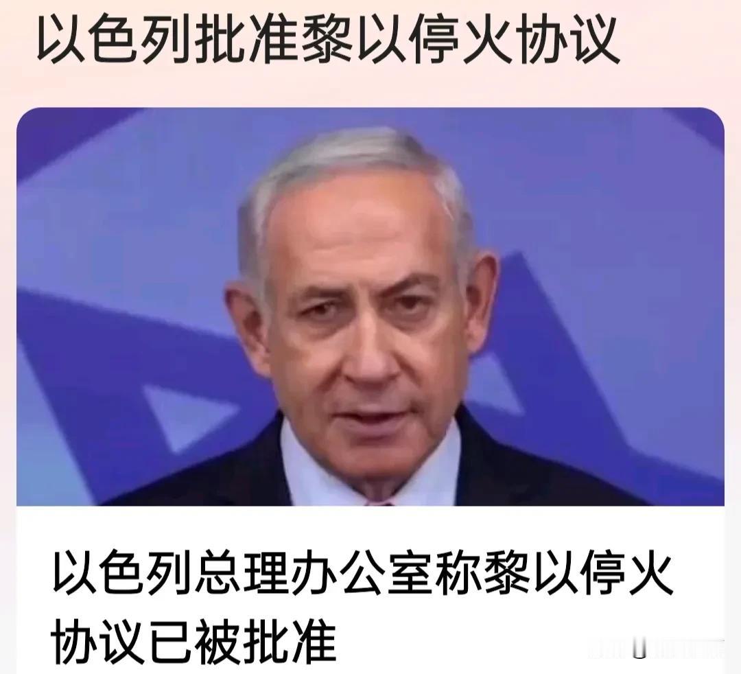 曝以色列总理办公室称黎以停火协议已被批准。
评:黎以停火协议的达成是多方努力协调