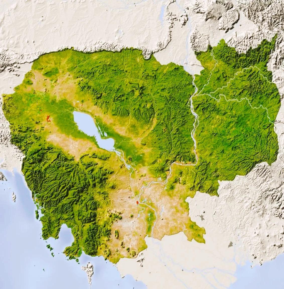 有些国家的穷，是很难理解的，就比如柬埔寨。
 
柬埔寨的国土有18万平方公里，其