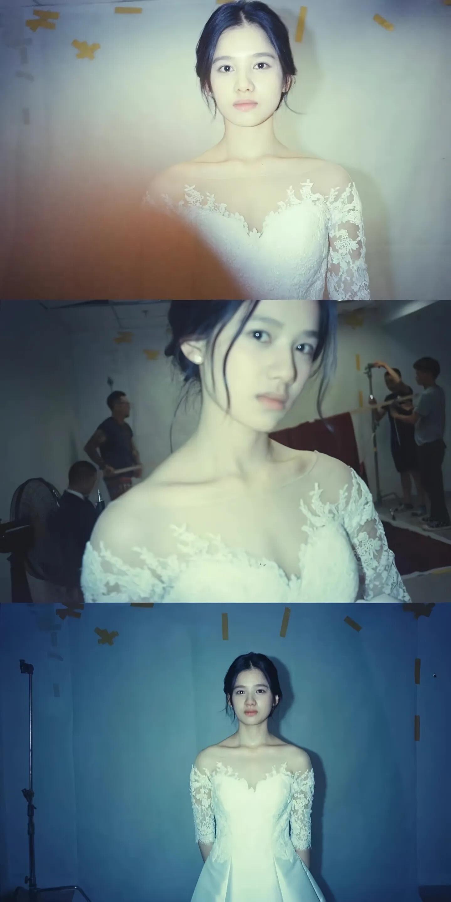 她光是站在那里我就觉得疼痛 好有故事感 