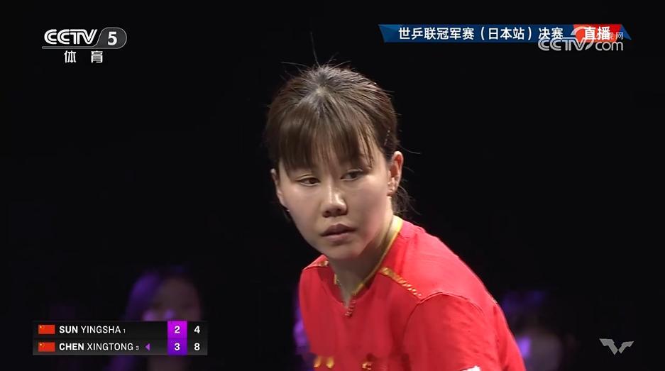 孙颖莎vs陈幸同 孙颖莎真的难了，无力回天 ​​​