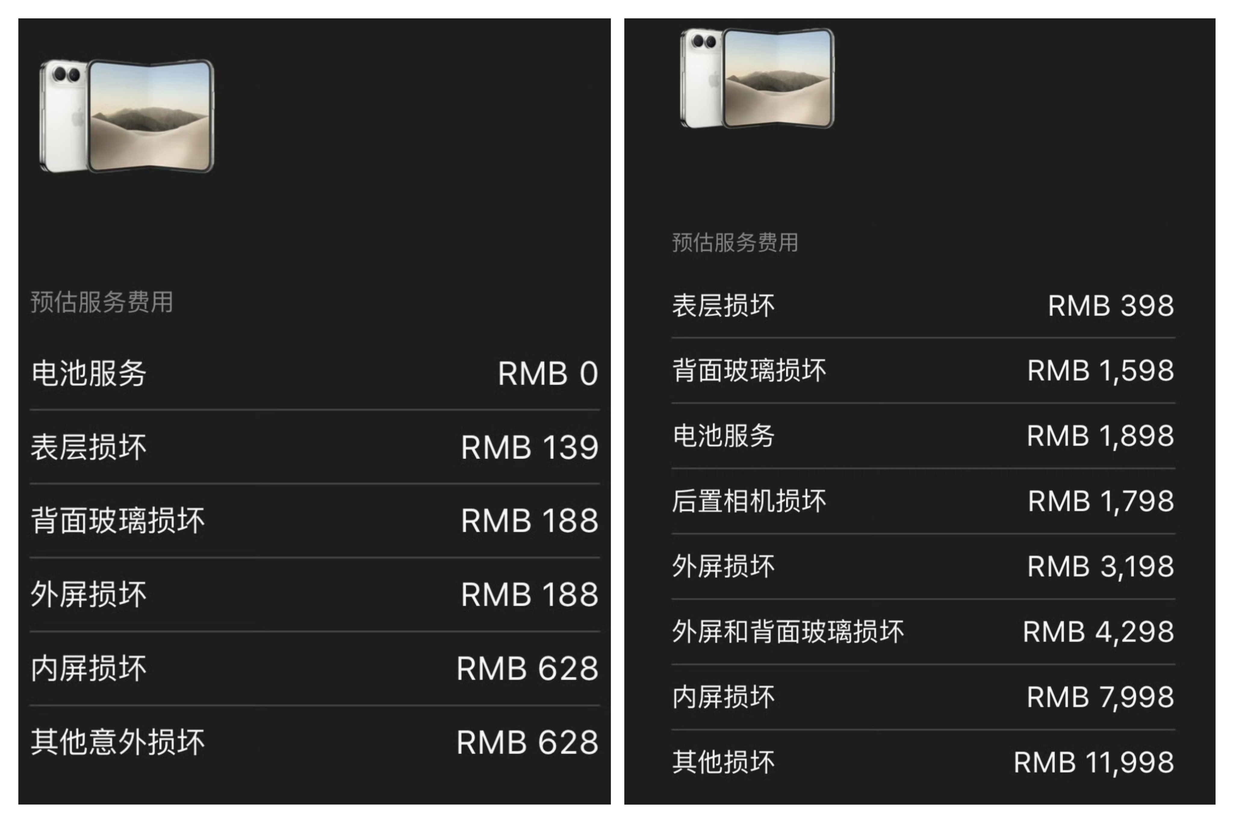 iPhone Duo用户必须买AC+今年iPhoneDuo维修价格出炉了如果不花