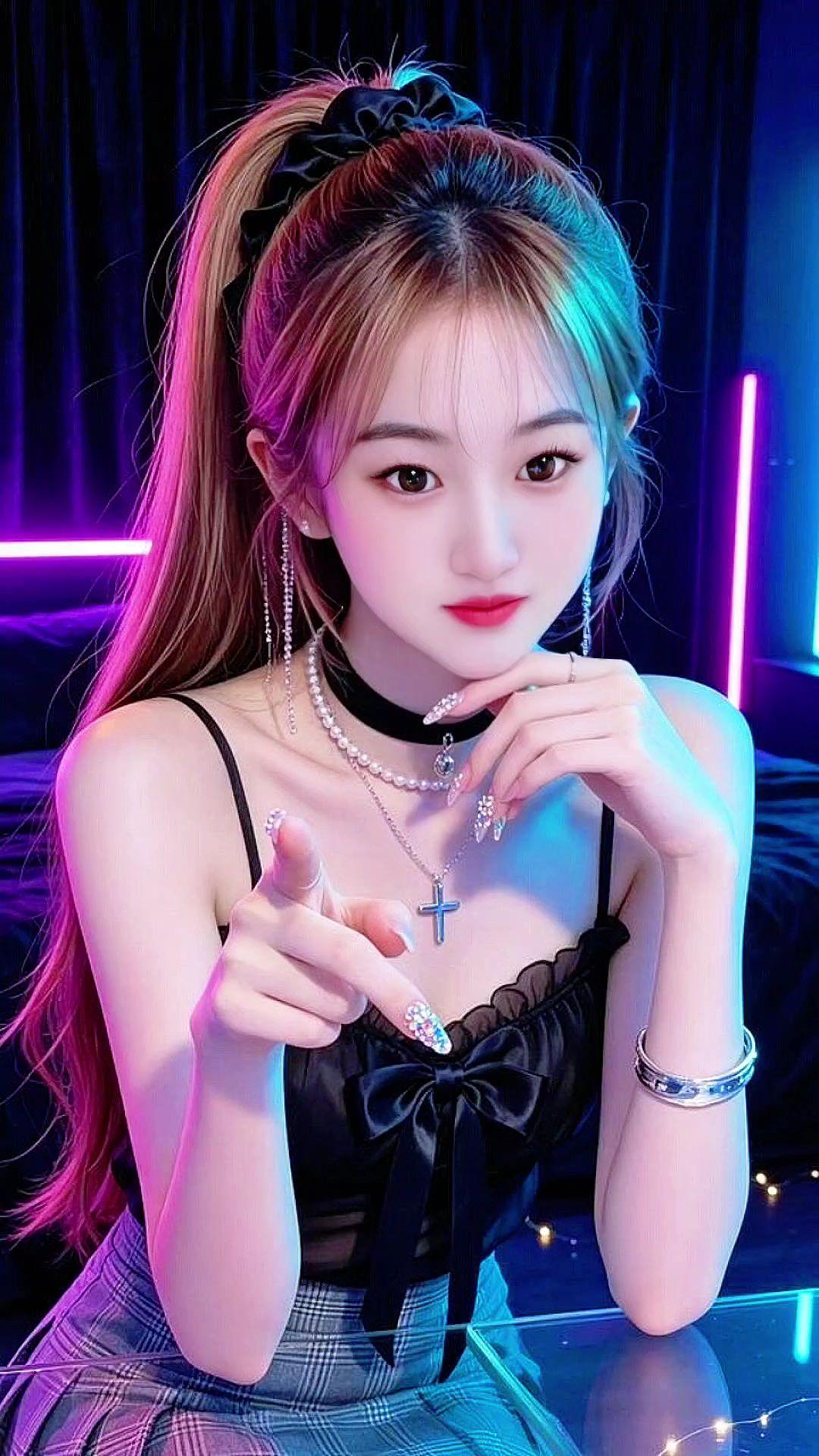 甜酷天花板 今天的人设是甜酷辣妹 甜酷女孩 清纯甜美 元气少女
