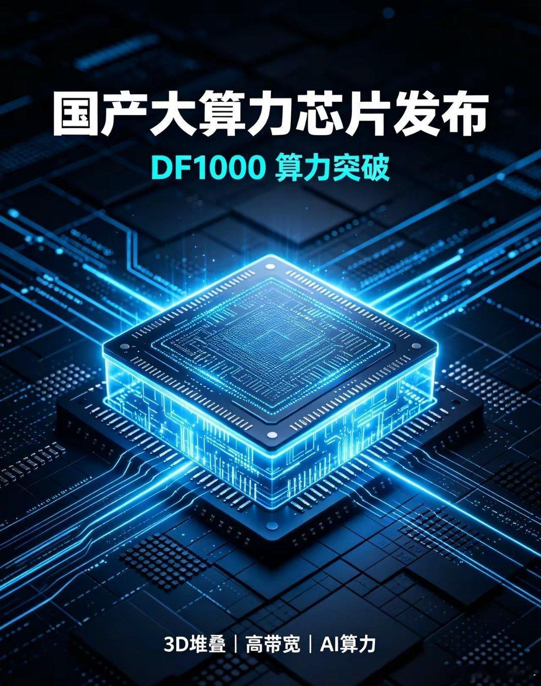 重磅！国产大算力芯片正式官宣突破国产算力再迎硬核突破！东方算芯首款大算力芯片DF
