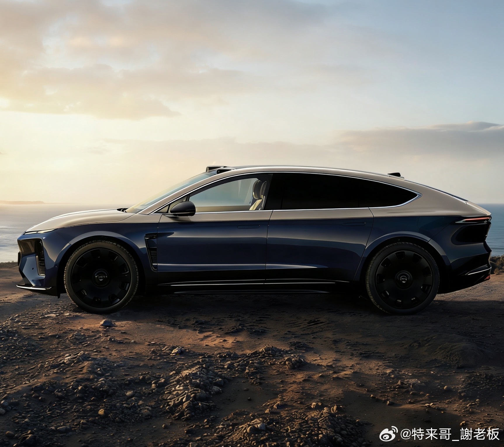 ET9上金下蓝+黑饼 不错啊！特来哥蔚来et9