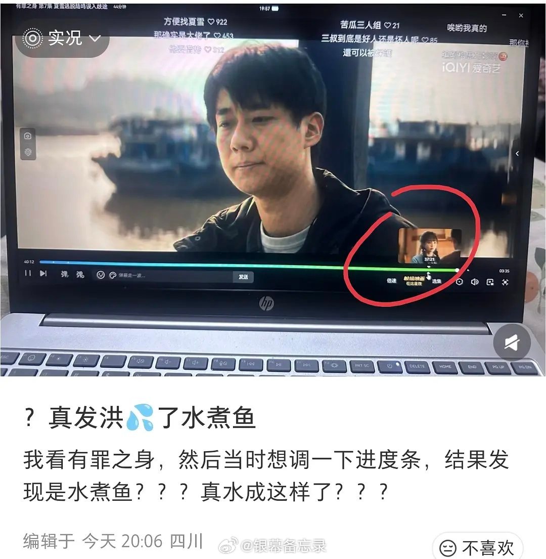 这是把别的剧的数据直接挪到《水煮鱼》上了？爱奇艺这剧又出数据bug了。 