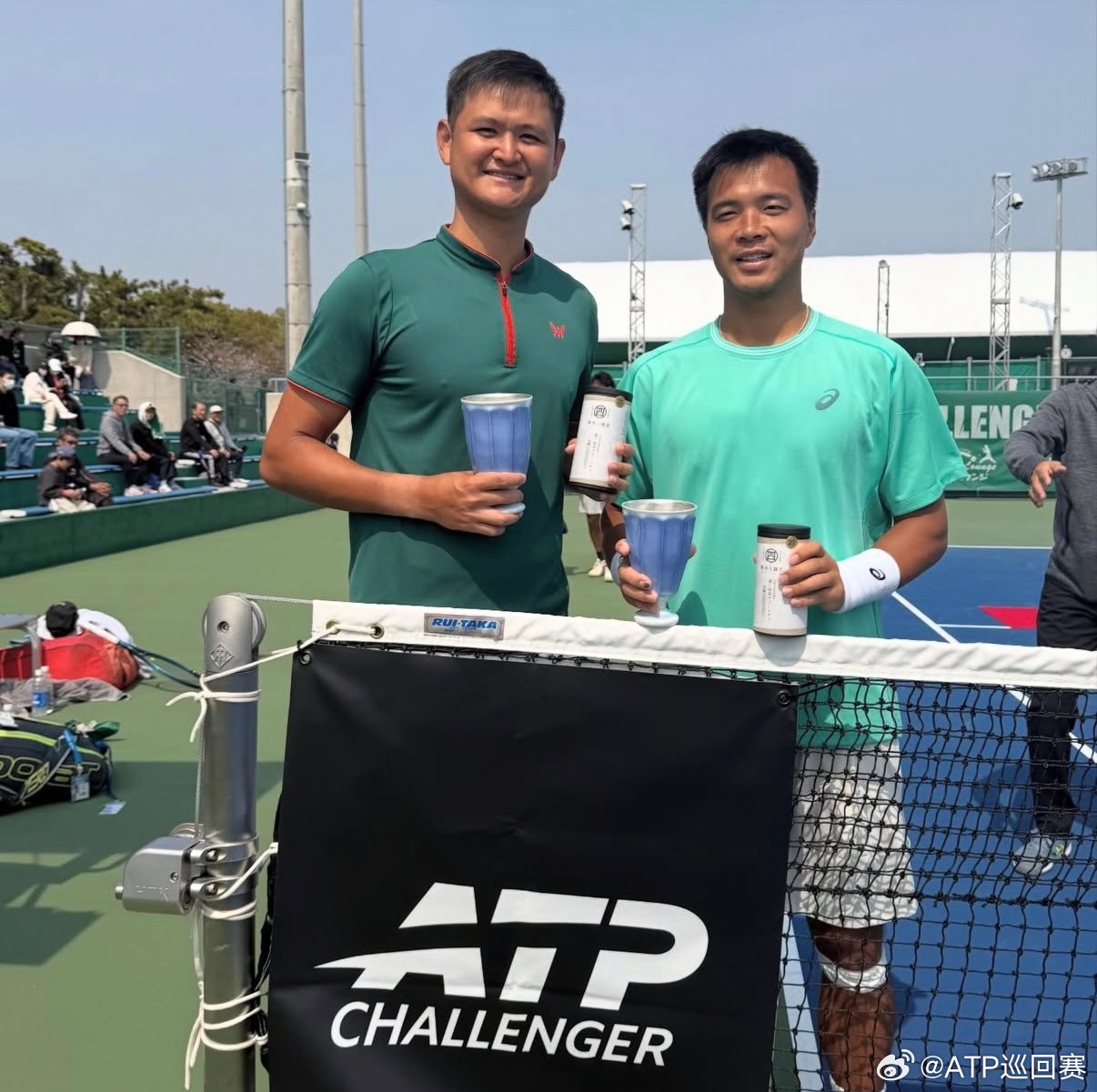 孙发京/吴东霖双打夺冠🏆ATP挑战赛 日本·四日市CH50男双决赛，“海峡组合