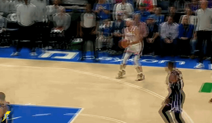 阿龙维金斯突分，卡鲁索三分投进杀死比赛！比赛剩最后46秒，雷霆104-99反超领