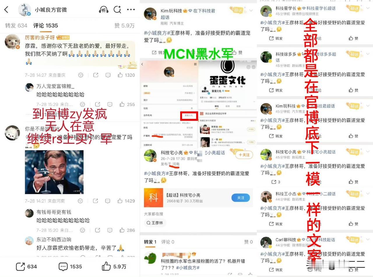 妈呀，果然是影视寒冬，正主扣脚没事干，粉丝只能干水军接单了是吗。相同话术，统一河
